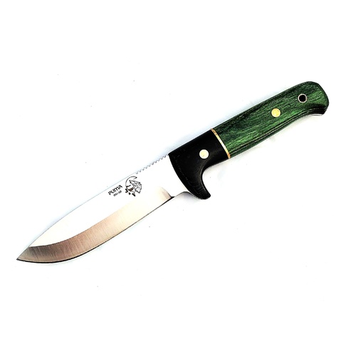 J & V Adventure Knives PUMA Green Pakkawood & Micarta