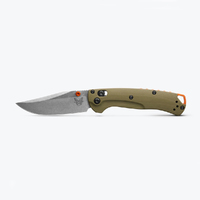 BENCHMADE 15534 MINI TAGGEDOUT® | OD GREEN G10 Folding Knife - Authorised Aust. Retailer
