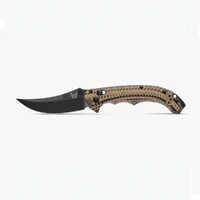 BENCHMADE Mini Bedlam | Black/Coyote/OD | Scimitar Folding Knife - Authorised Aust. Retailer