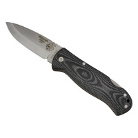 J & V Adventure Knives BUSHCRAFT Black Micarta 