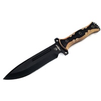 J & V Adventure Knives COMBAT Black - Sand Micarta