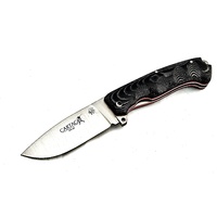 J & V Adventure Knives CARTAGO Black Micarta XL Folder