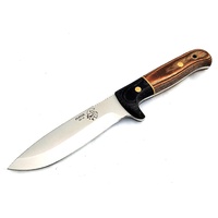 J & V Adventure Knives PUMA Brown Pakkawood & Micarta