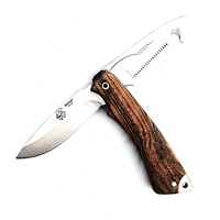 J & V Adventure Knives ROTOR Bocote Swing blade Utility & Gut Hook