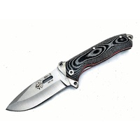 J & V Adventure Knives SV-3 Black Micarta Folding Knife
