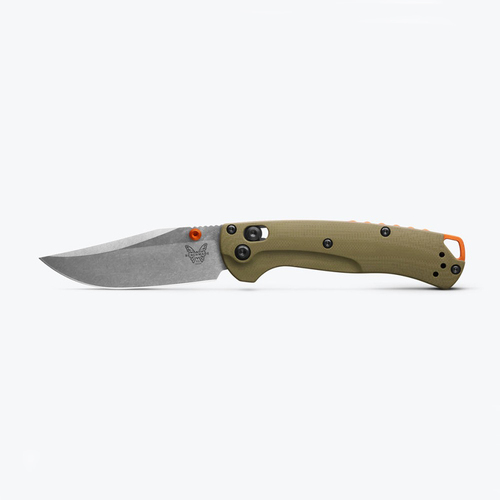 BENCHMADE 15534 MINI TAGGEDOUT® | OD GREEN G10 Folding Knife - Authorised Aust. Retailer