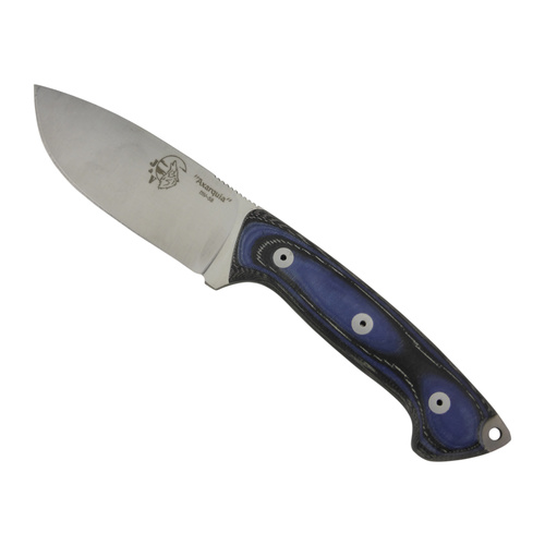J & V Adventure Knives AXARQUIA Blue Micarta 