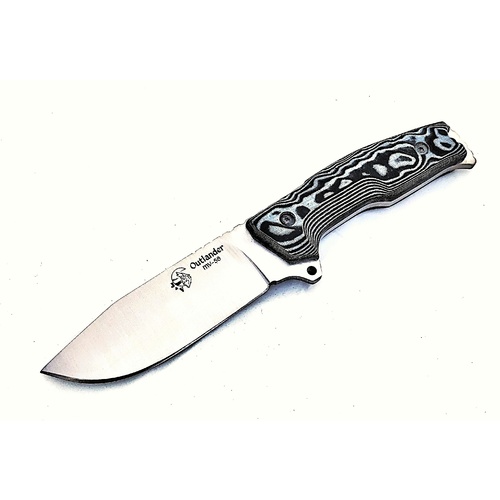 J & V Adventure Knives OUTLANDER Black Micarta